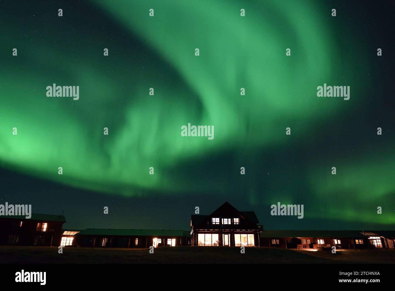 Aurora Borealis vom Hotel Ranga am 14. März 20023 Stockfoto