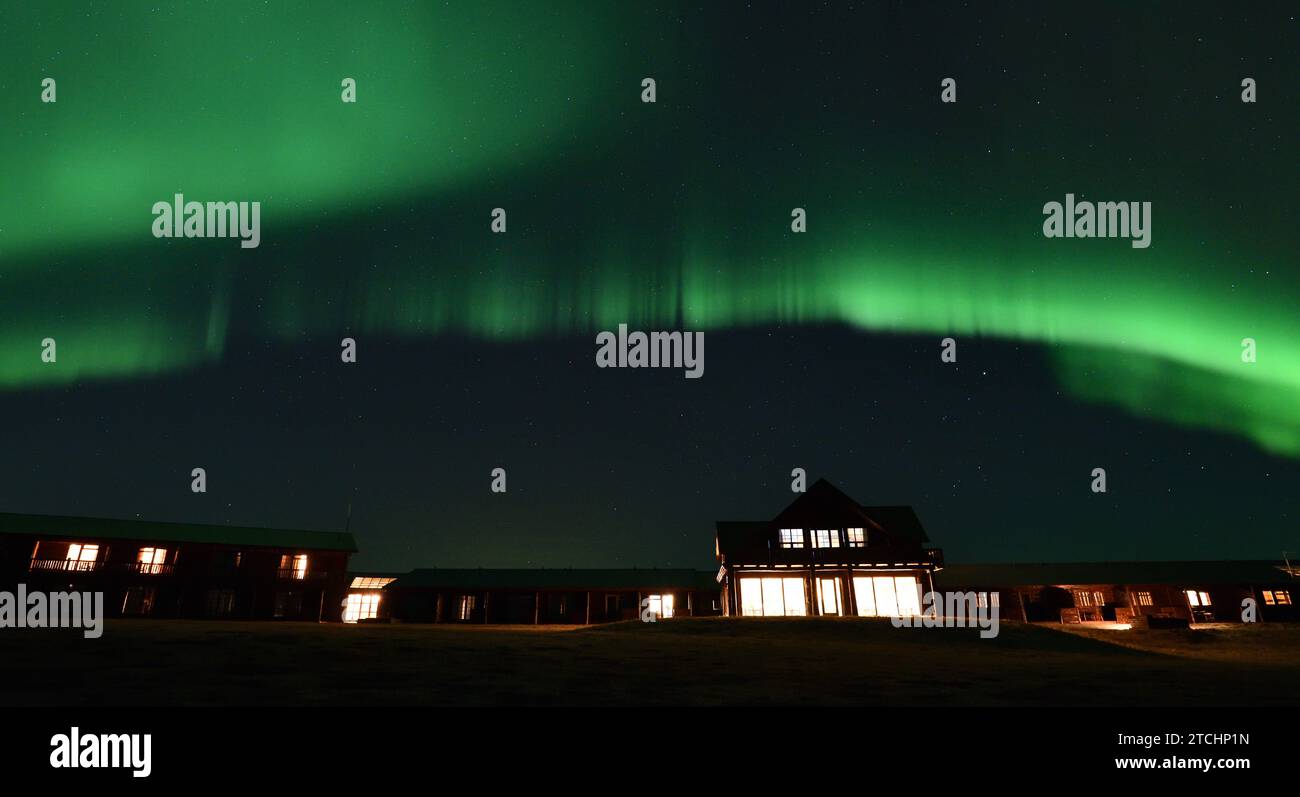 Aurora Borealis vom Hotel Ranga am 14. März 20023 Stockfoto