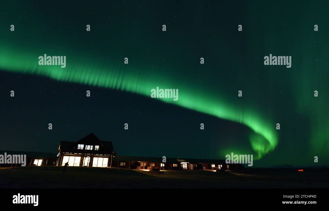 Aurora Borealis vom Hotel Ranga am 14. März 20023 Stockfoto