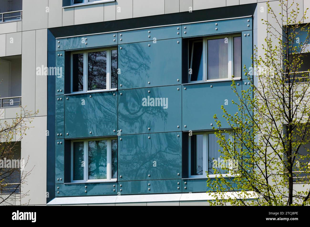 Modernisierung von Fertigbauten Dresden Stockfoto