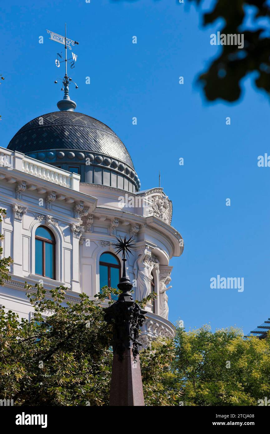 Leipzig hat wie kaum eine andere Stadt eine einzigartige, denkmalgeschützte, zusammenhängende Bausubstanz im Gründerzeitstil. was besonders in Leipzig zu sehen ist Stockfoto