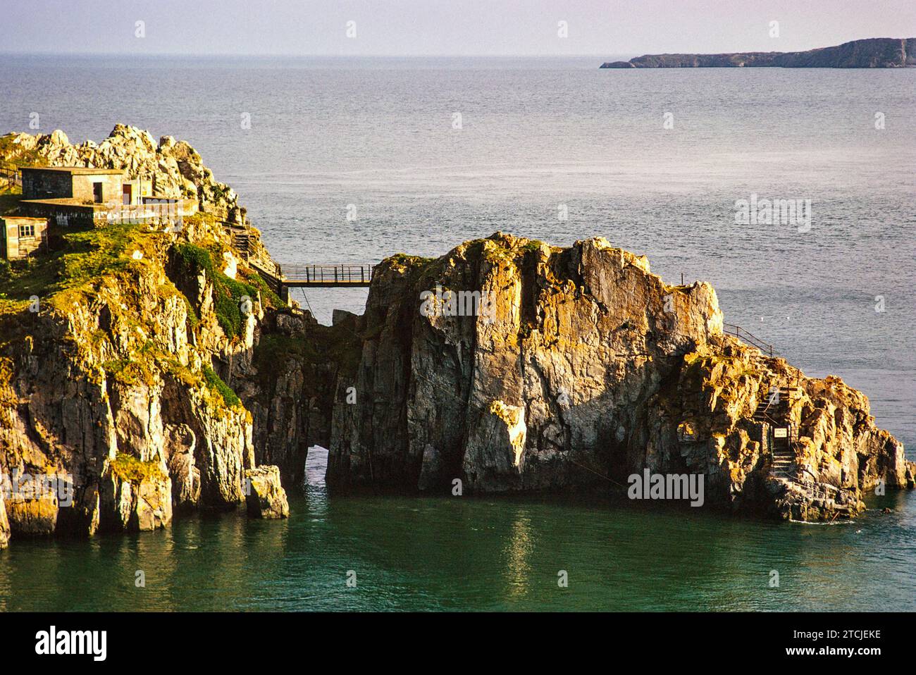 St Catherine’s Island, Tenby, Pembrokeshire, Wales, UK Mai 1970 Stockfoto