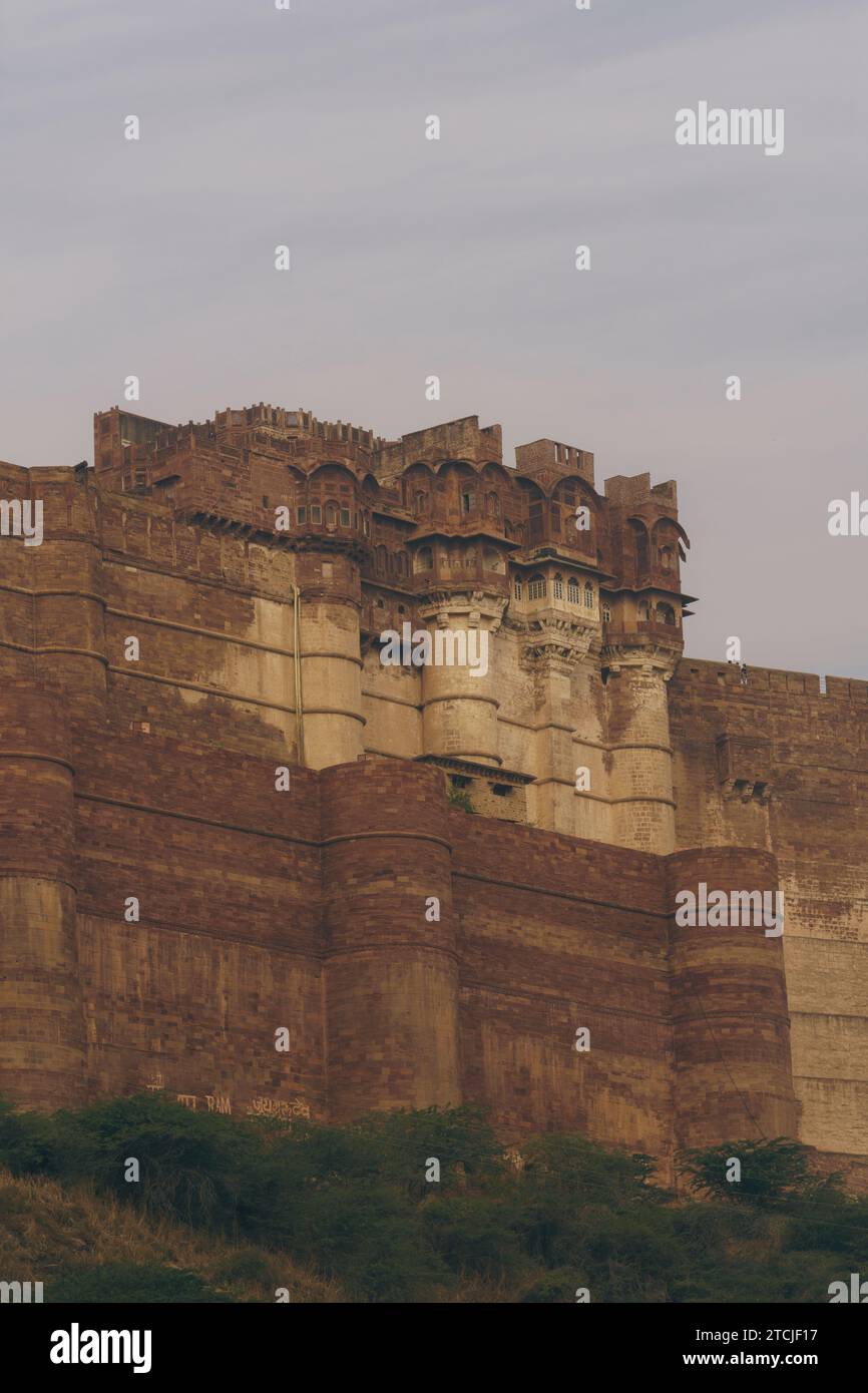 Blick auf Jodhpur Mehrangarh Fort Stockfoto