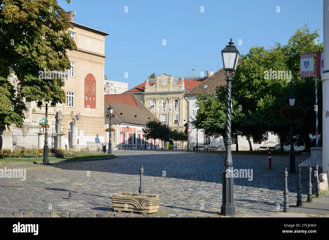 Városháza, Óbuda Hauptplatz, Budapest, Ungarn, Europa Stockfoto