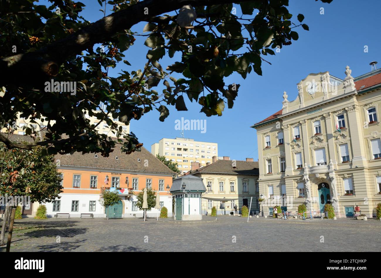 Városháza, Óbuda Hauptplatz, Budapest, Ungarn, Europa Stockfoto