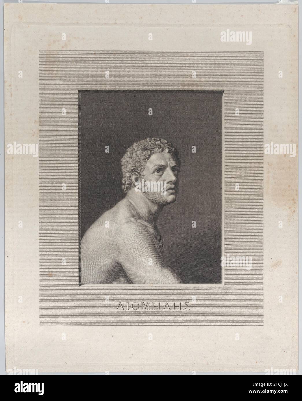 Diomedes, Büste und Schultern 1941 von Johann Heinrich Wilhelm Tischbein Stockfoto