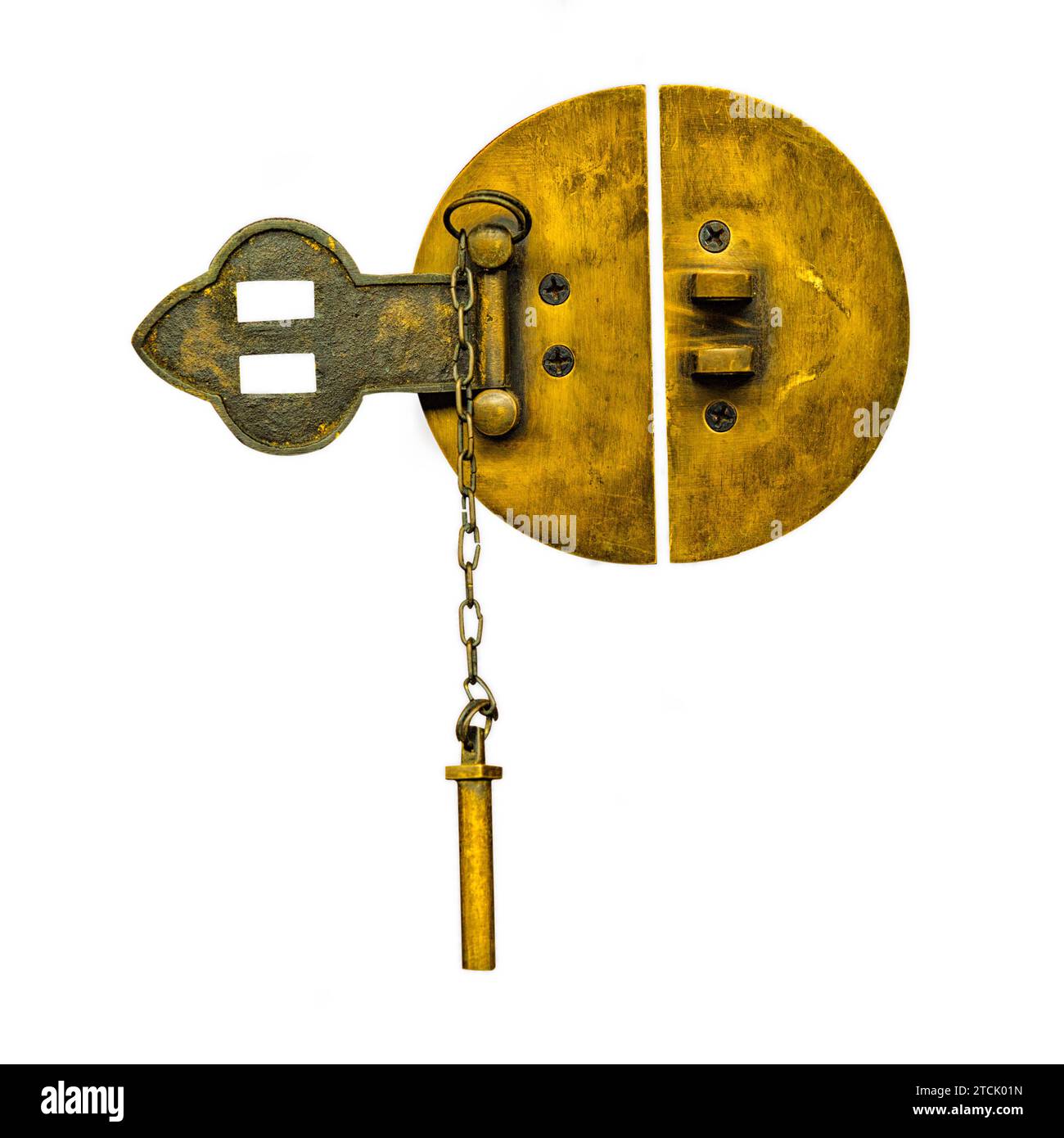 Gate latch detail Ausgeschnittene Stockfotos und -bilder - Alamy
