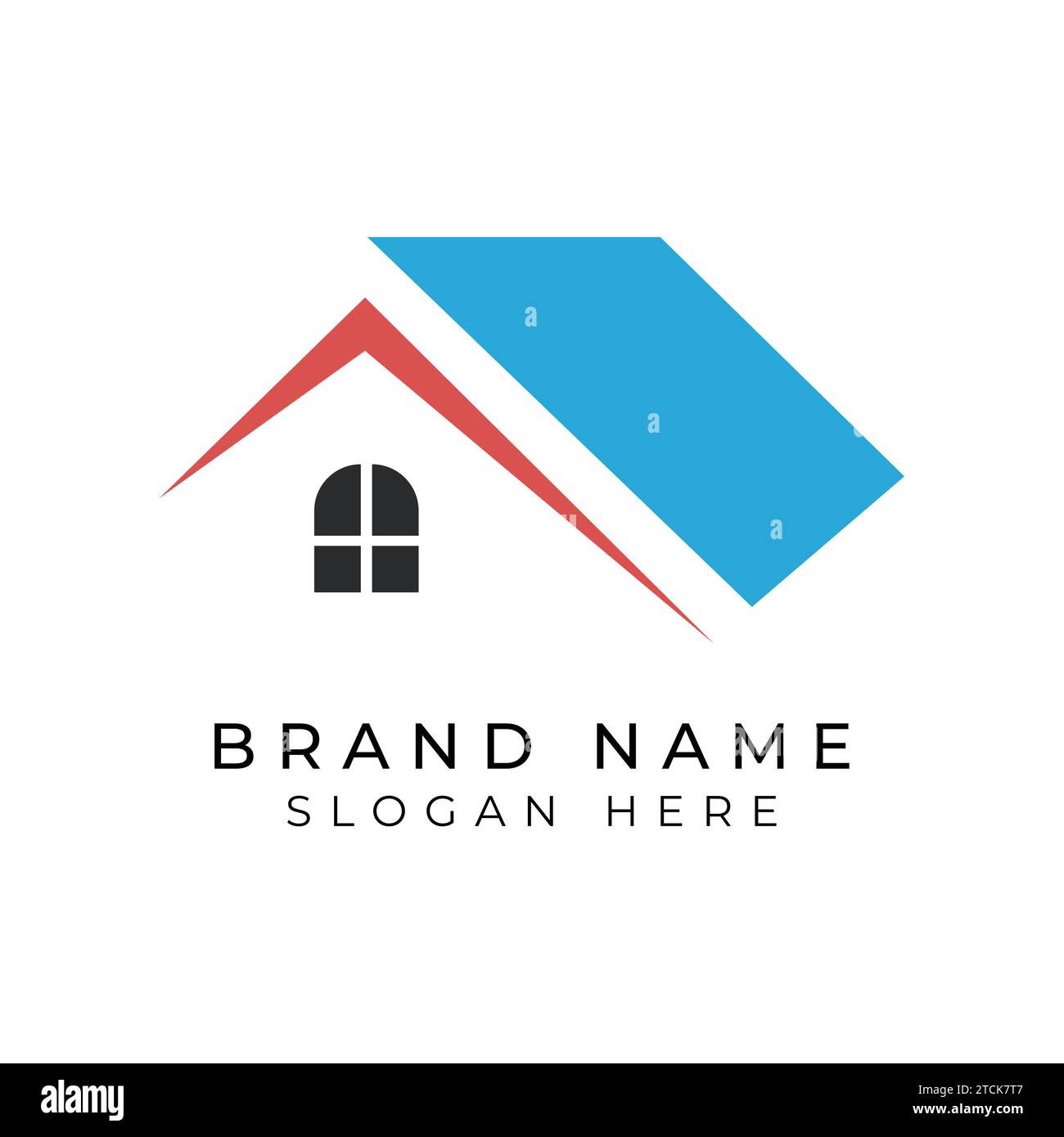 Real Estate Logo Design Vorlage, Bauarchitektur Gebäude Symbol Vektor editierbar Stock Vektor