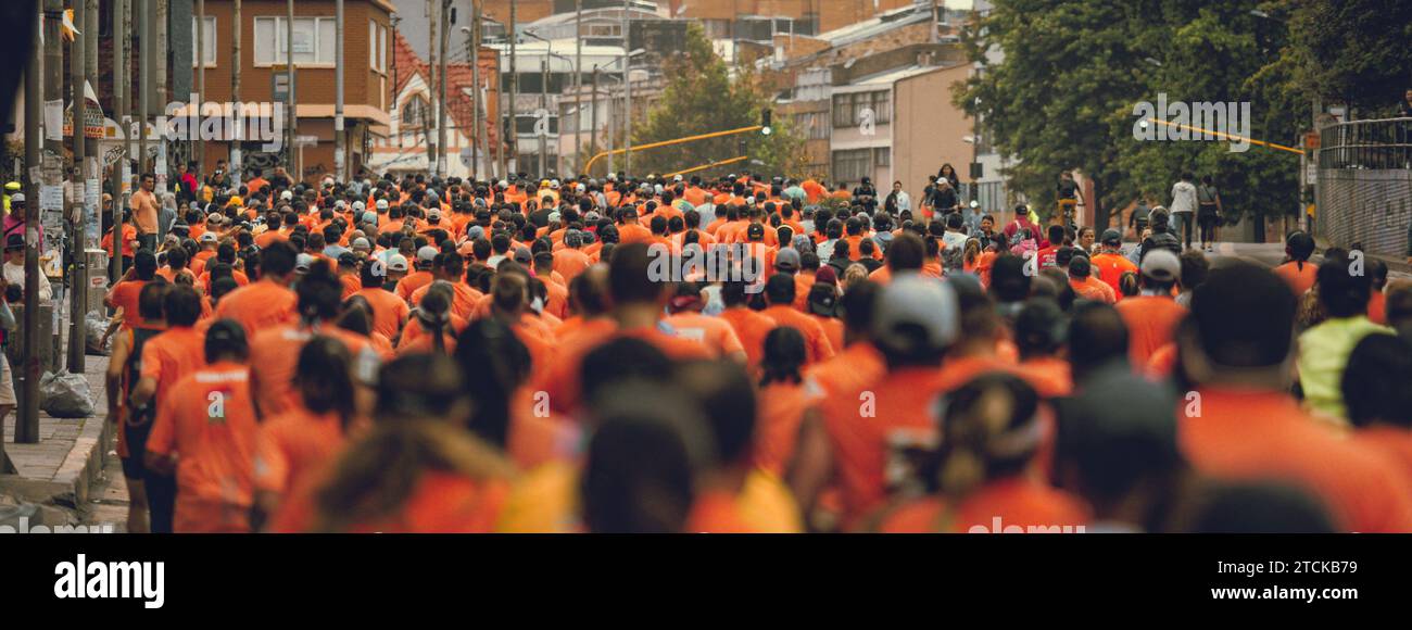 Medien maratón Bogotá 2023 Stockfoto