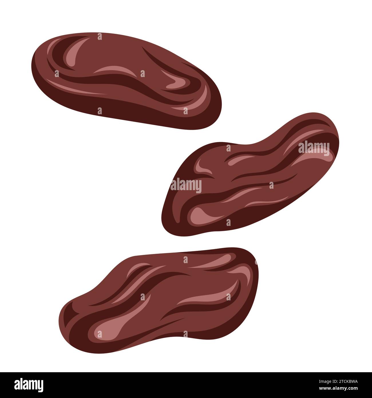 Dates Fruits Icon Cartoon Style. Vektorillustration auf weißem Hintergrund isoliert. Stock Vektor