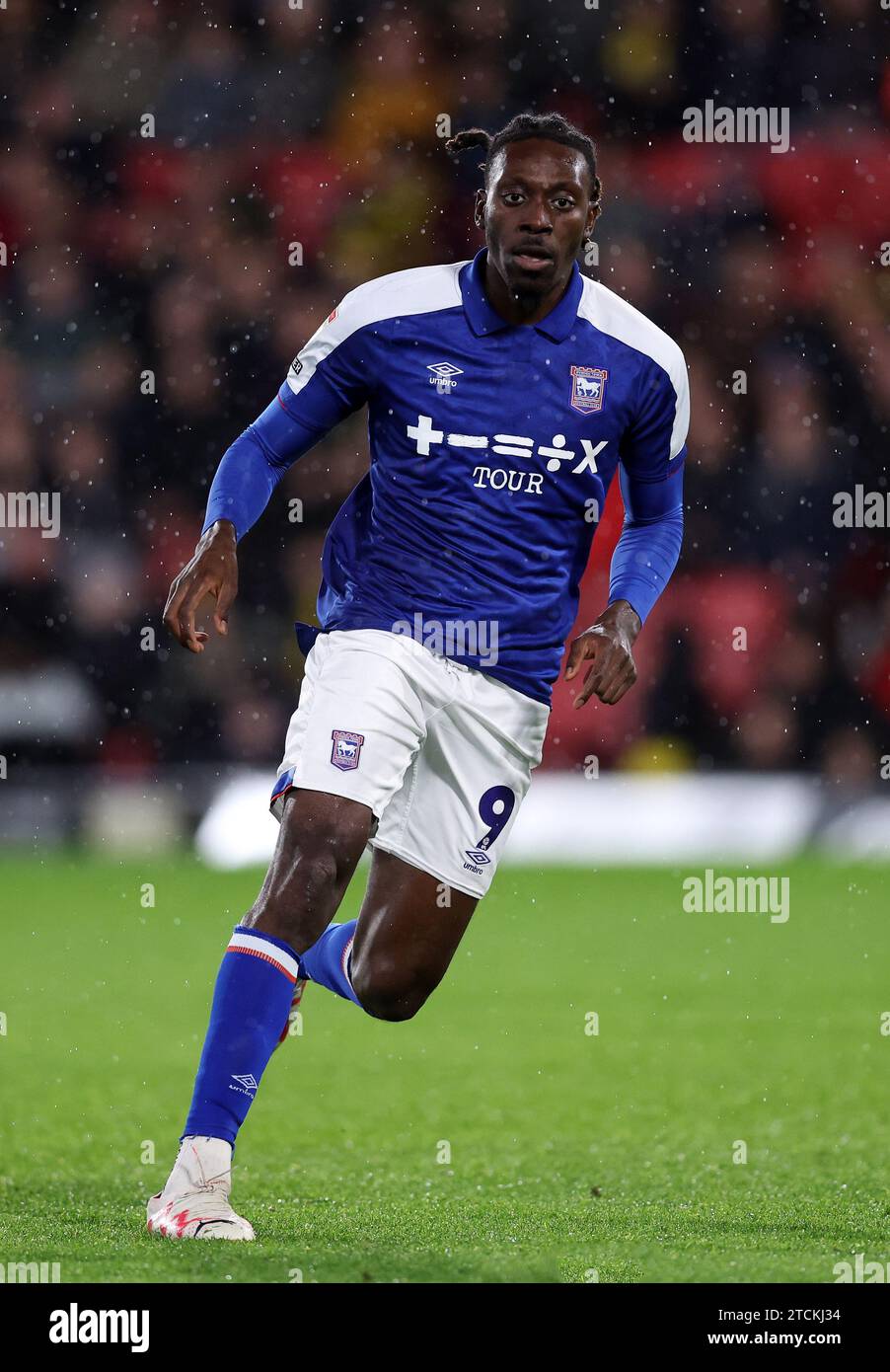 Watford, Großbritannien. Dezember 2023. Freddy Ladapo aus Ipswich während des Sky Bet Championship Matches in der Vicarage Road, Watford. Der Bildnachweis sollte lauten: David Klein/Sportimage Credit: Sportimage Ltd/Alamy Live News Stockfoto