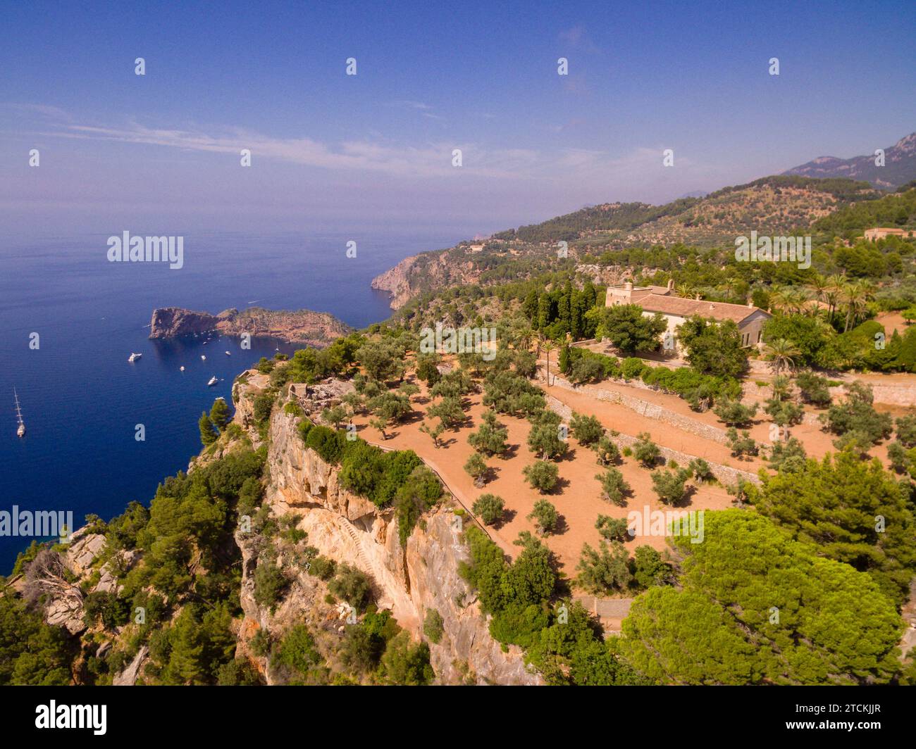 Monasterio de Miramar, Valldemossa, Mallorca, Balearen, Spanien Stockfoto