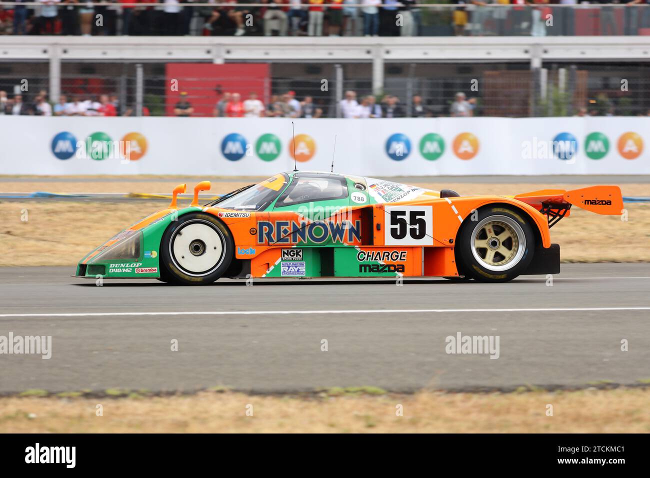 Le Mans Legends Parade 2023 - Gewinner Mazda 787B 1991 Stockfoto