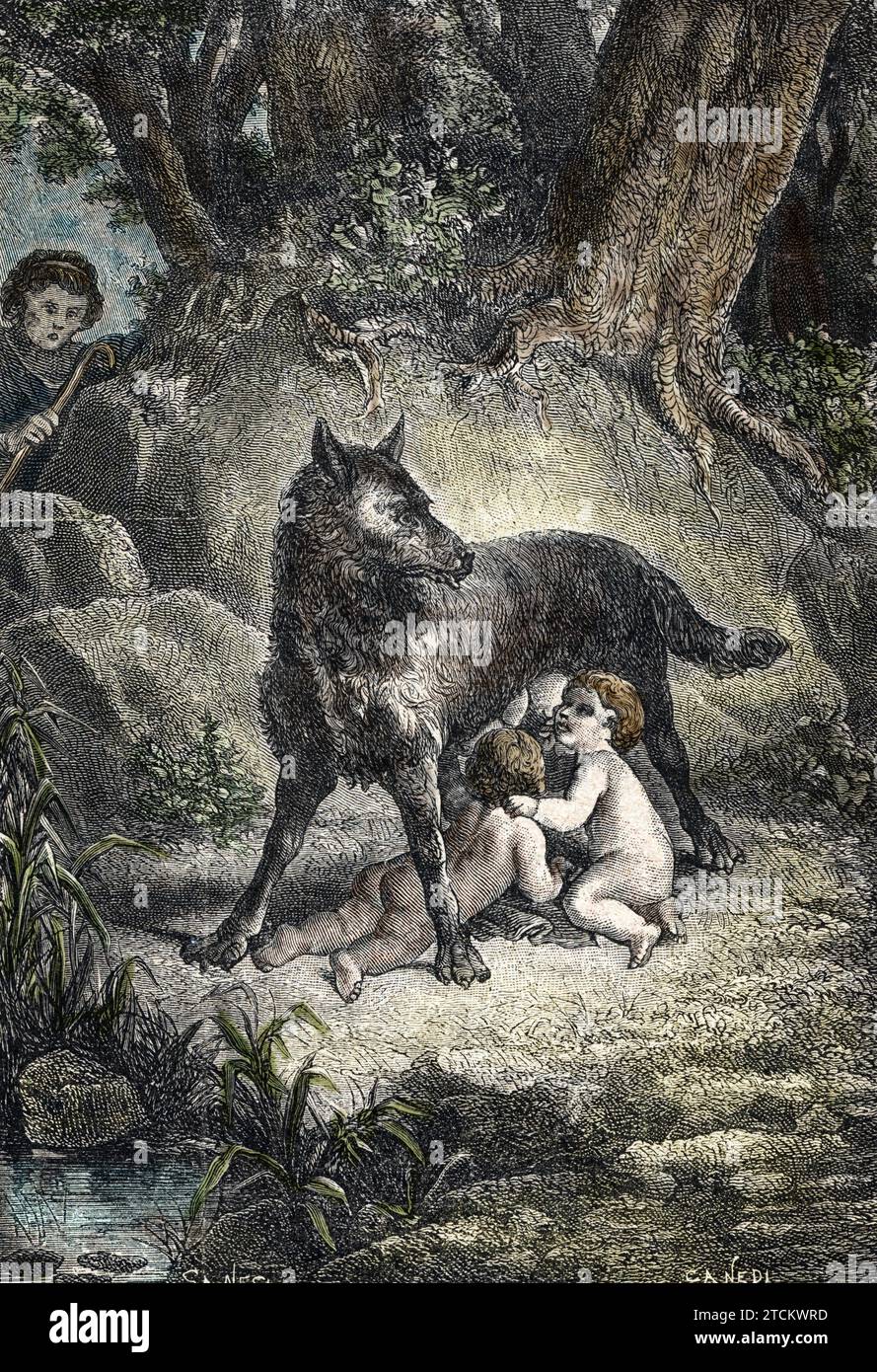 Geschichte Von Romulus Und Remus Romulus und remus gesäugt -Fotos und -Bildmaterial in hoher Auflösung