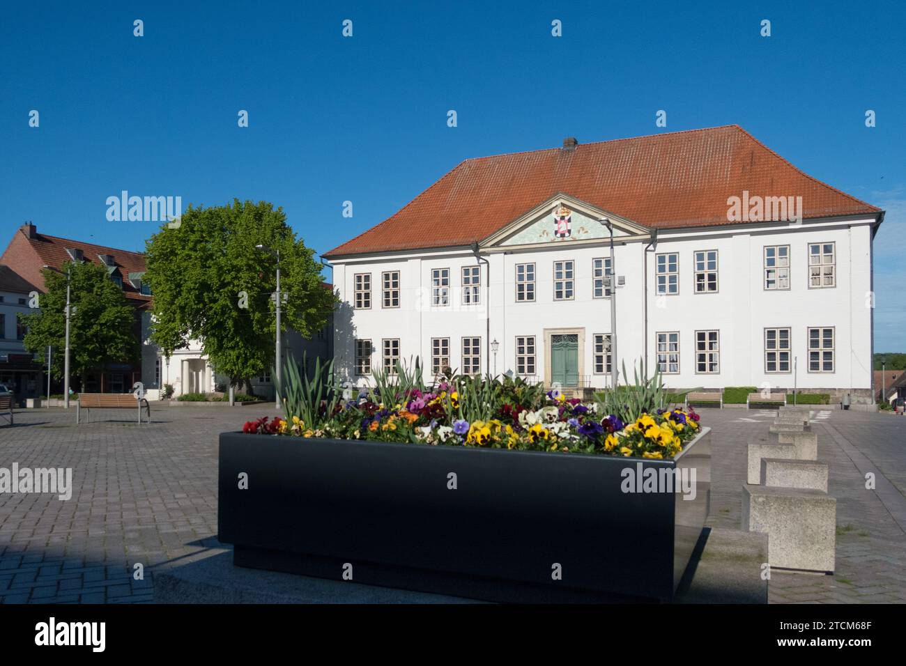 Ratzeburg, Schleswig-Holstein, Deutschland, 24. Mai 2021 - Altes Kreishaus Stockfoto