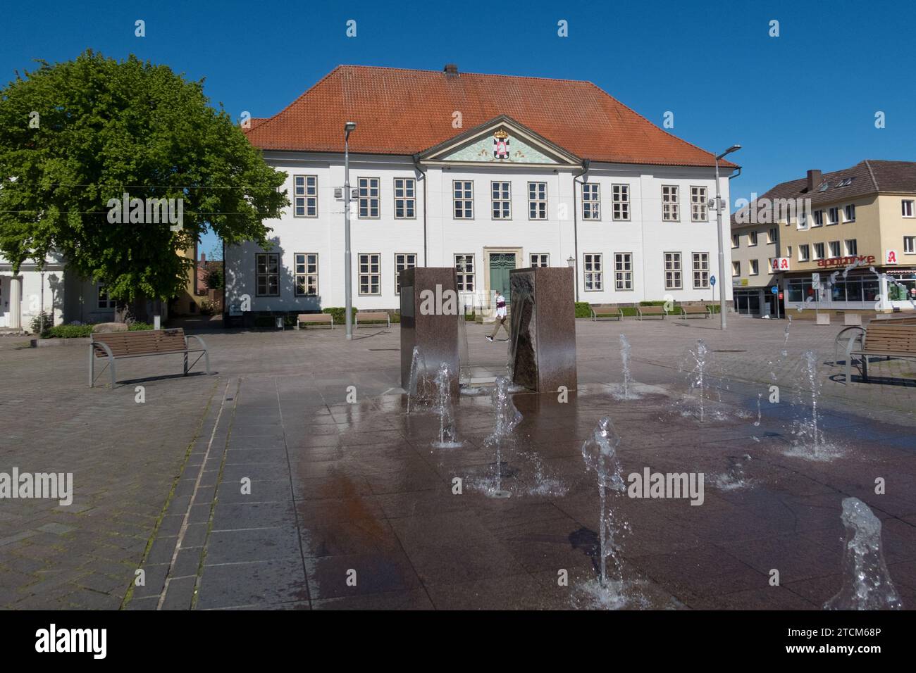 Ratzeburg, Schleswig-Holstein, Deutschland, 24. Mai 2021 - Altes Kreishaus Stockfoto