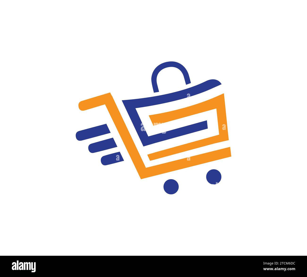 Design-Vektorvorlage für Einkaufslogos Stock Vektor