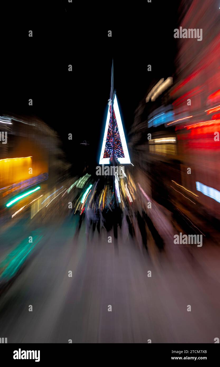 Liverpool One Xmas Lights Stockfoto