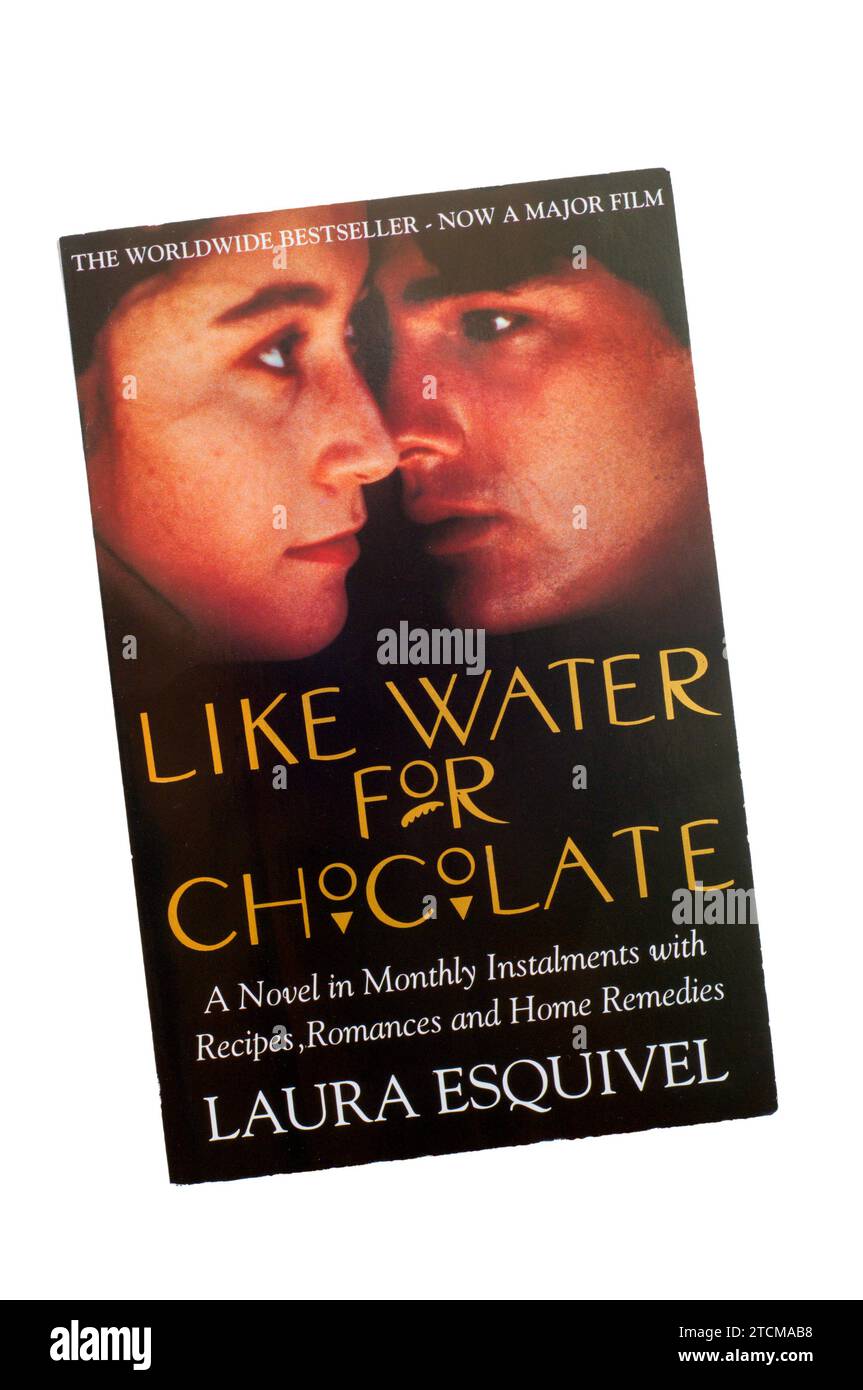 Taschenbuch von Like Water for Chocolate von der mexikanischen Schriftstellerin Laura Esquivel. Erstmals 1989 in Mexiko und 1992 in englischer Sprache veröffentlicht. Stockfoto