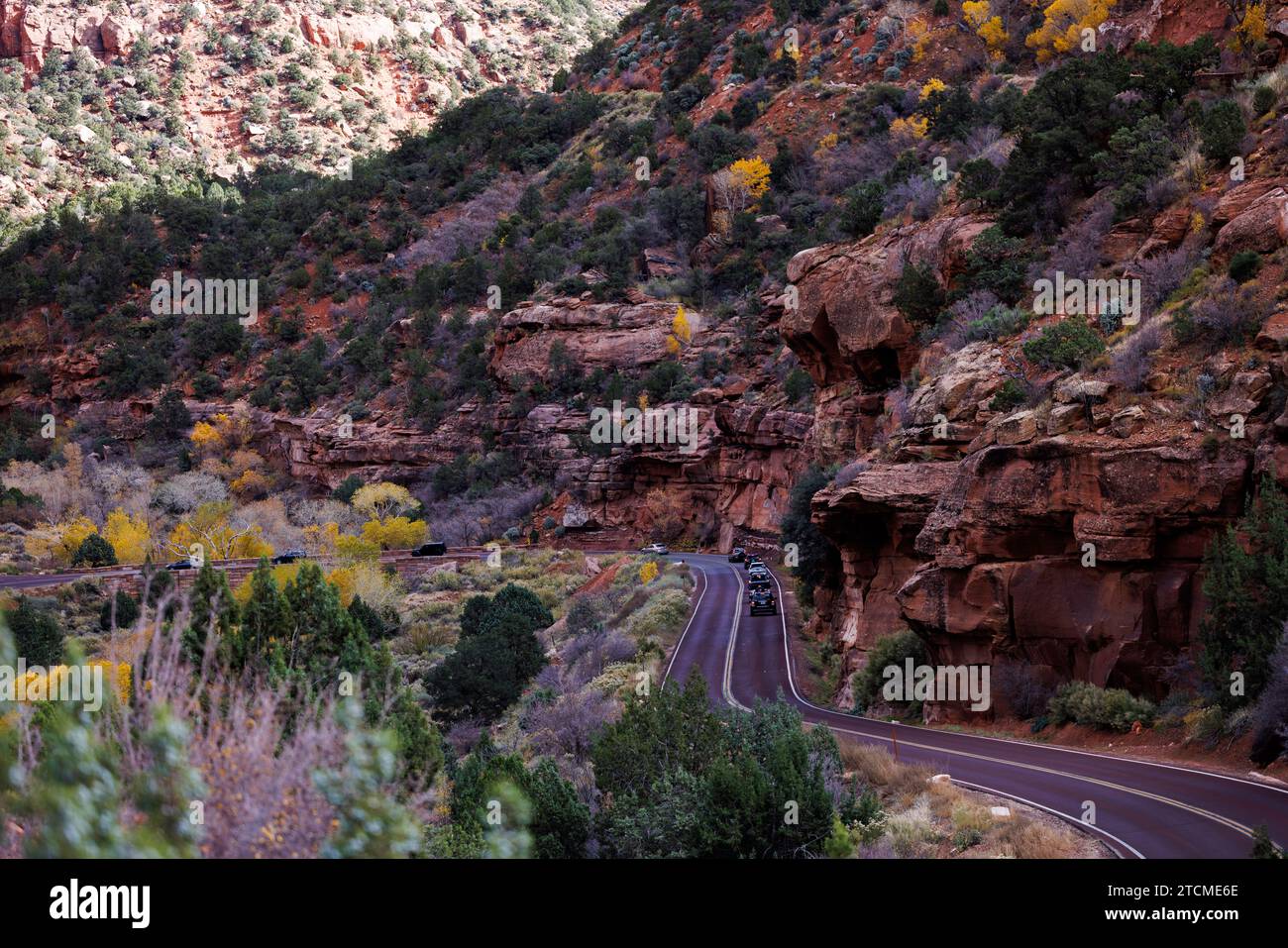 zion Mount carmel Highway, zion Nationalpark Stockfoto