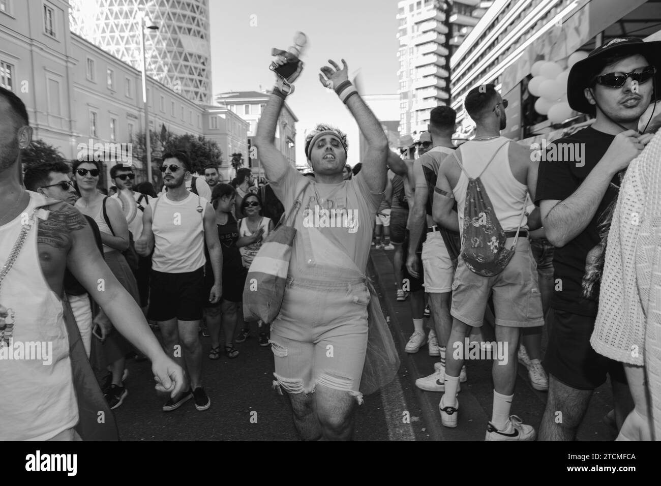 Feier der LGBTQ-Rechtemanifestierung in Mailand Stockfoto