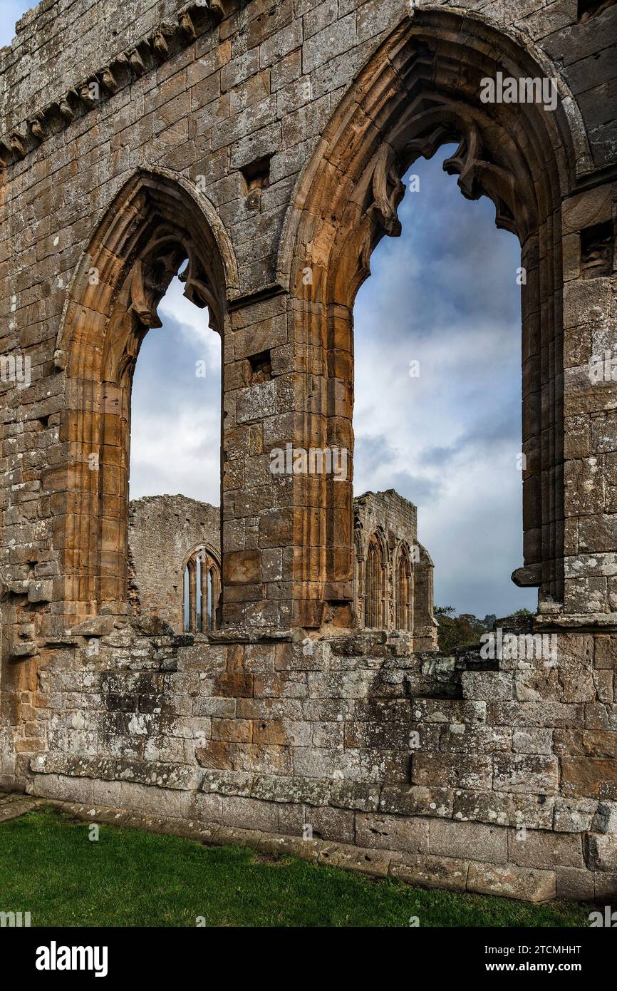 Die Ruinen der Egglestone Abbey, County Durham Stockfoto