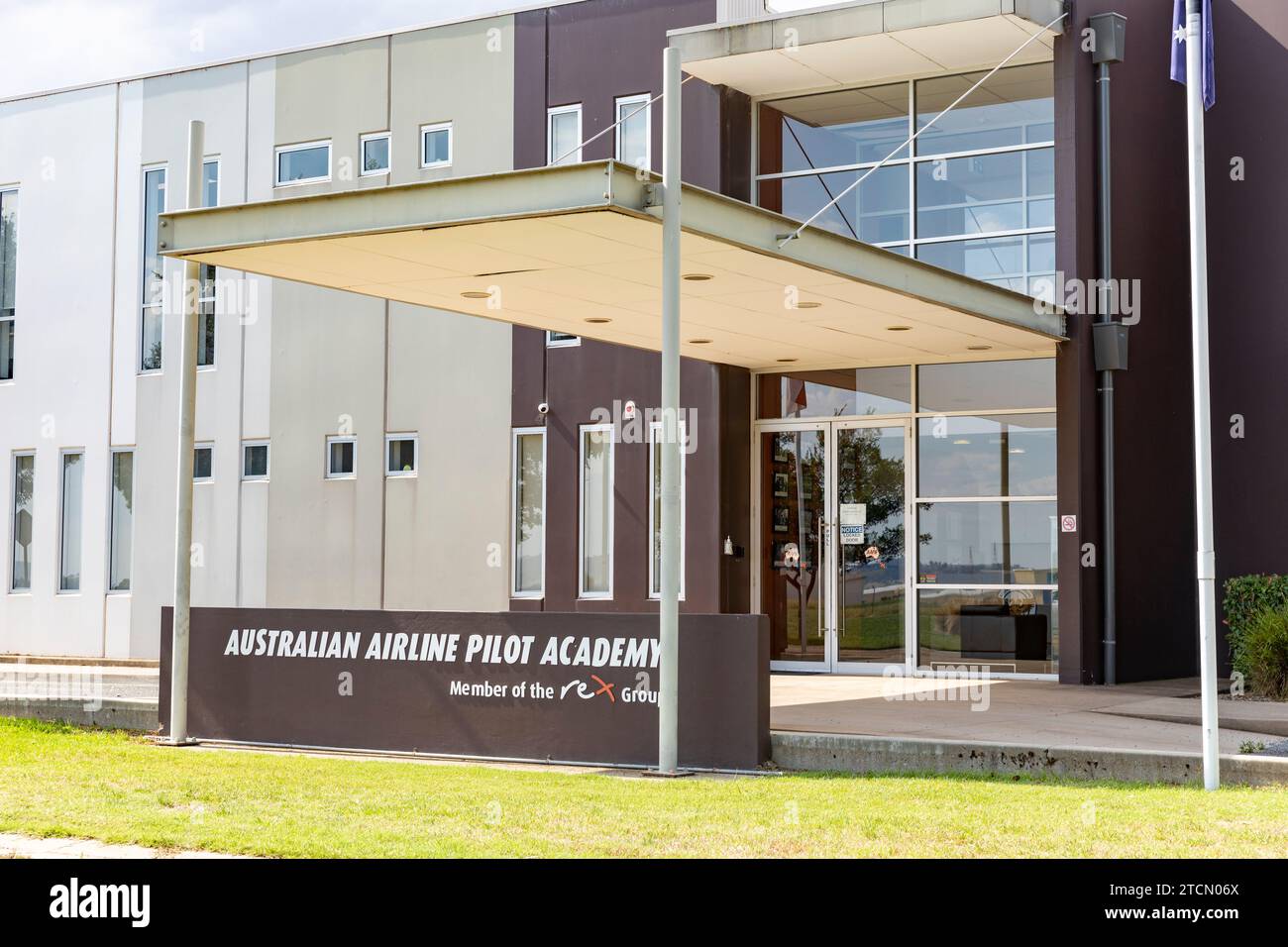 Australische Flugzeugpilotenschule Stockfoto