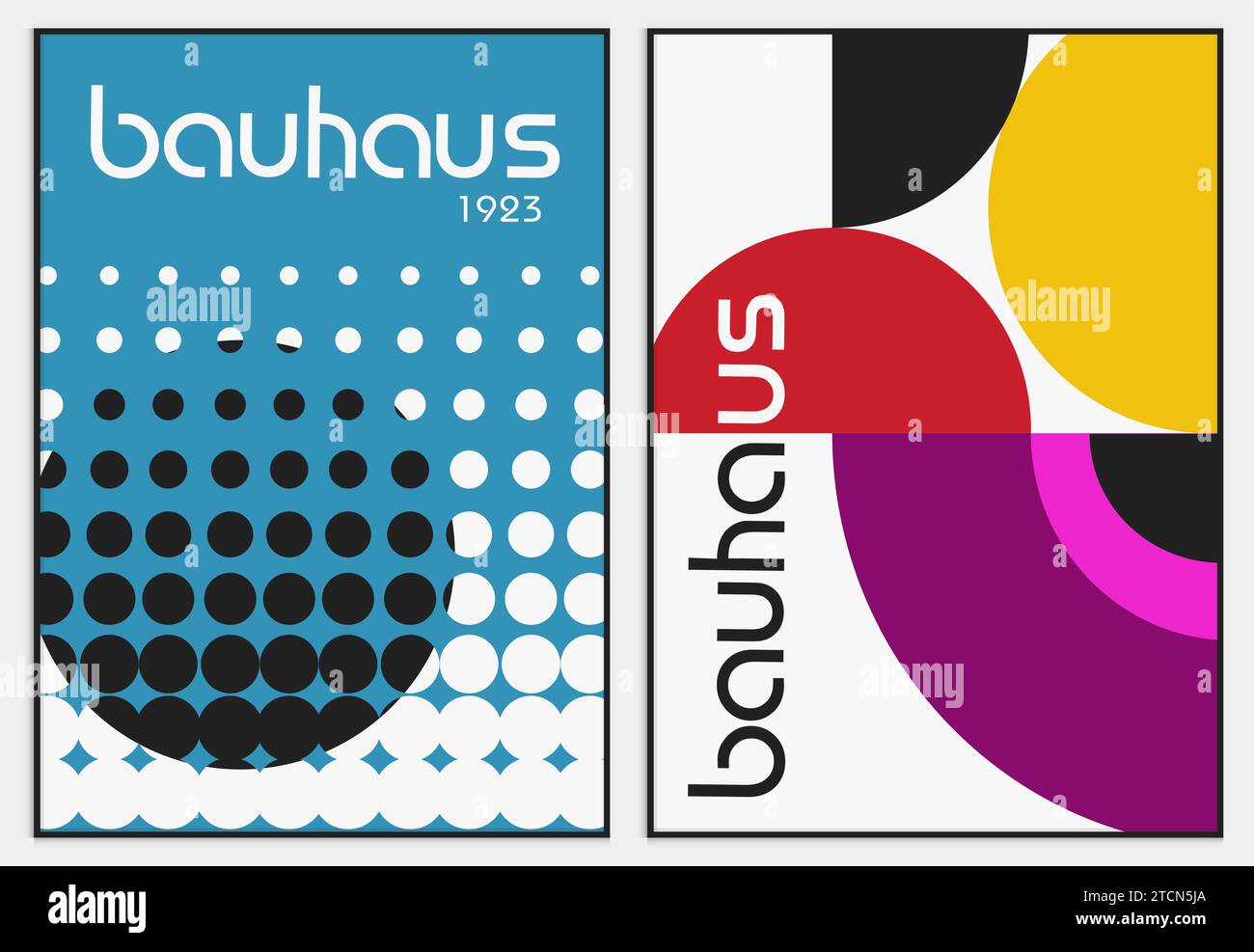 Enthält abstrakte Kunst im bauhaus-Stil, dekorative moderne Kunst, Stock Vektor