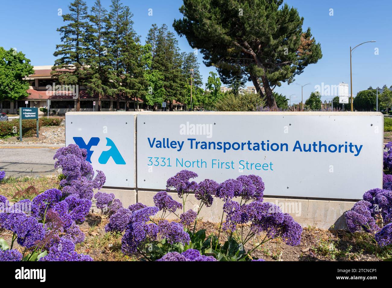 Hauptsitz der Santa Clara Valley Transportation Authority (VTA) in Silicon Valley, San Jose, CA, USA Stockfoto