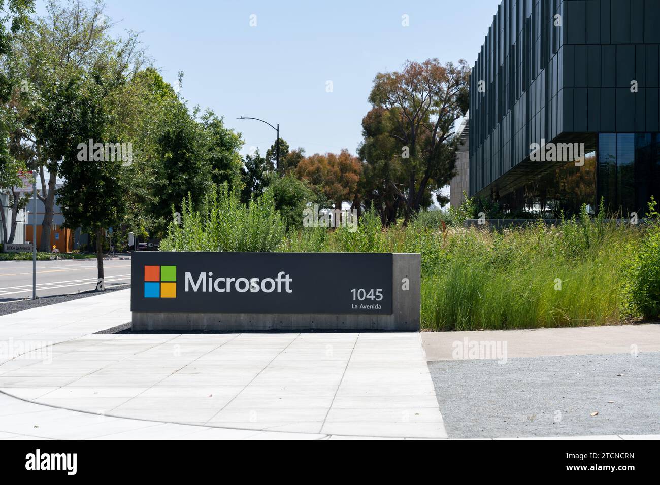 Microsoft Silicon Valley Corporate Campus in Mountain View, Kalifornien, USA – 8. Juni 2023. Stockfoto