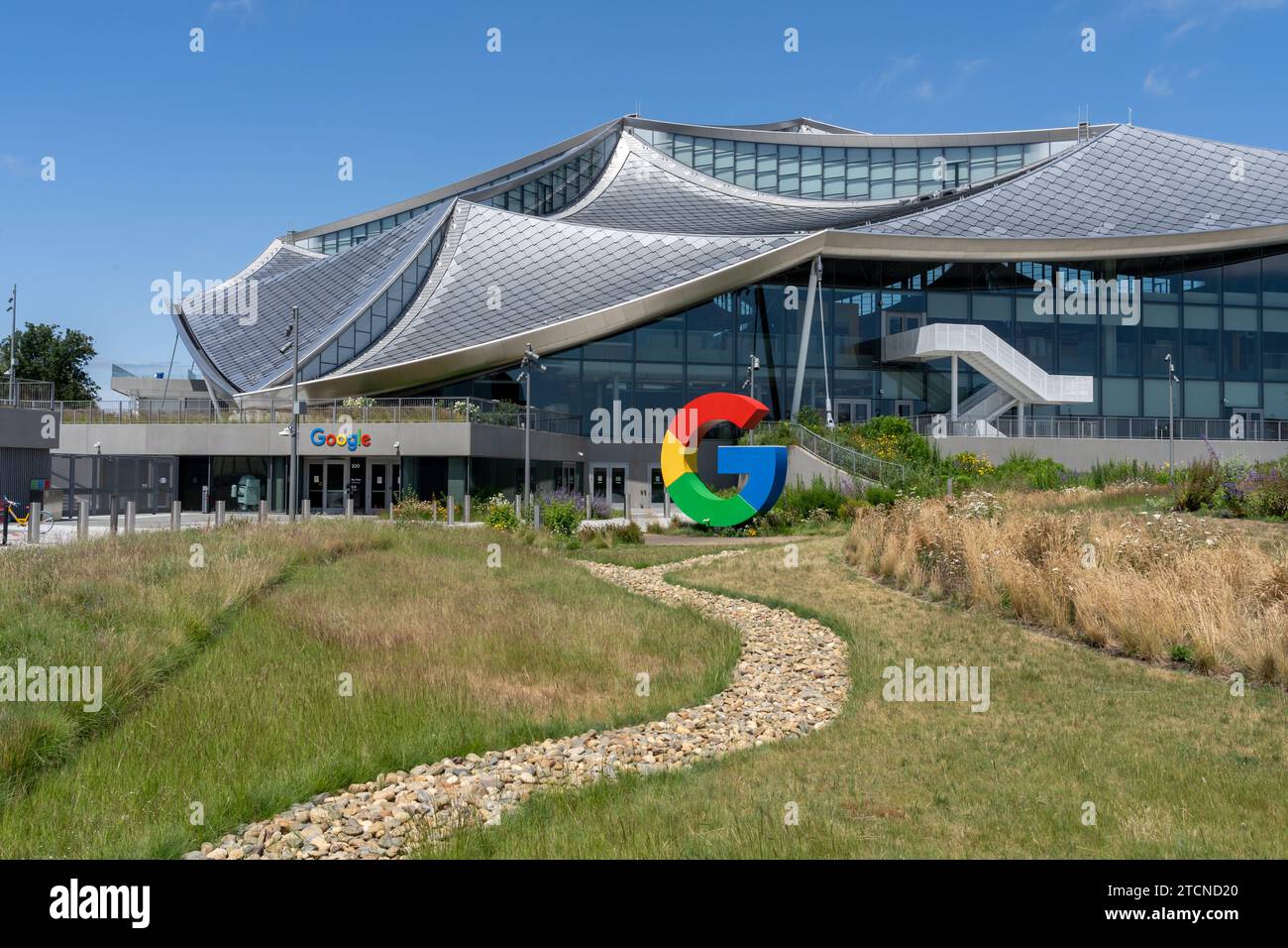 Google Bay View Firmencampus in Mountain View, Kalifornien, USA Stockfoto