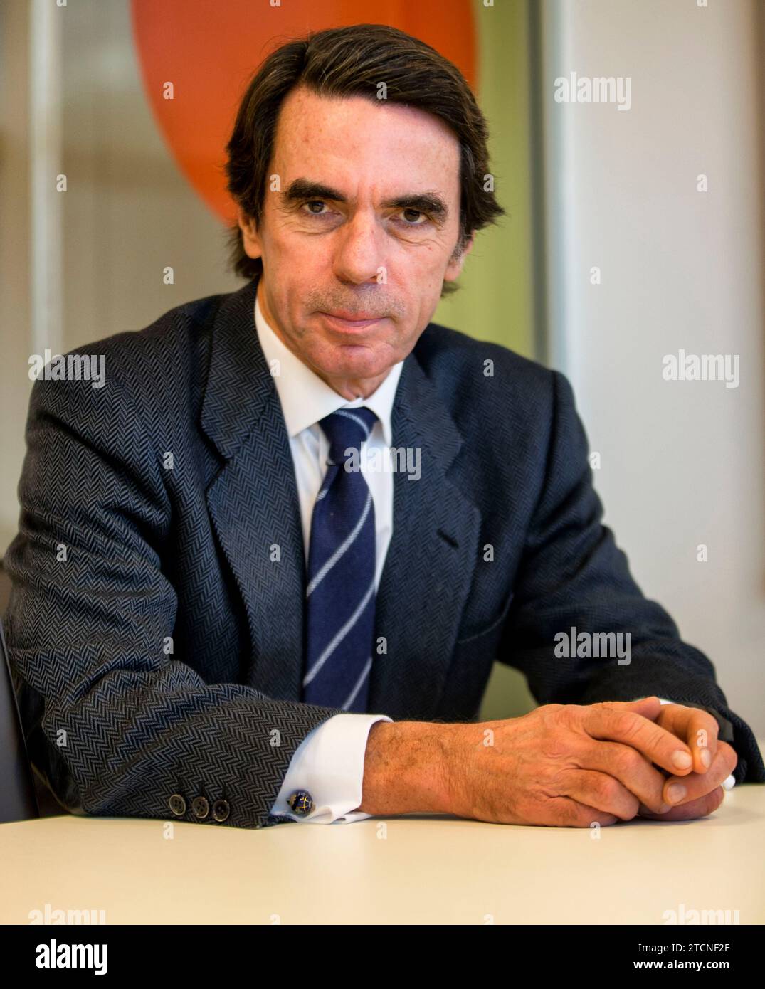 Madrid, 22.12.2016. Interview mit José María Aznar, Präsident von Faes. Foto: Ignacio Gil Archdc. Quelle: Album / Archivo ABC / Ignacio Gil Stockfoto