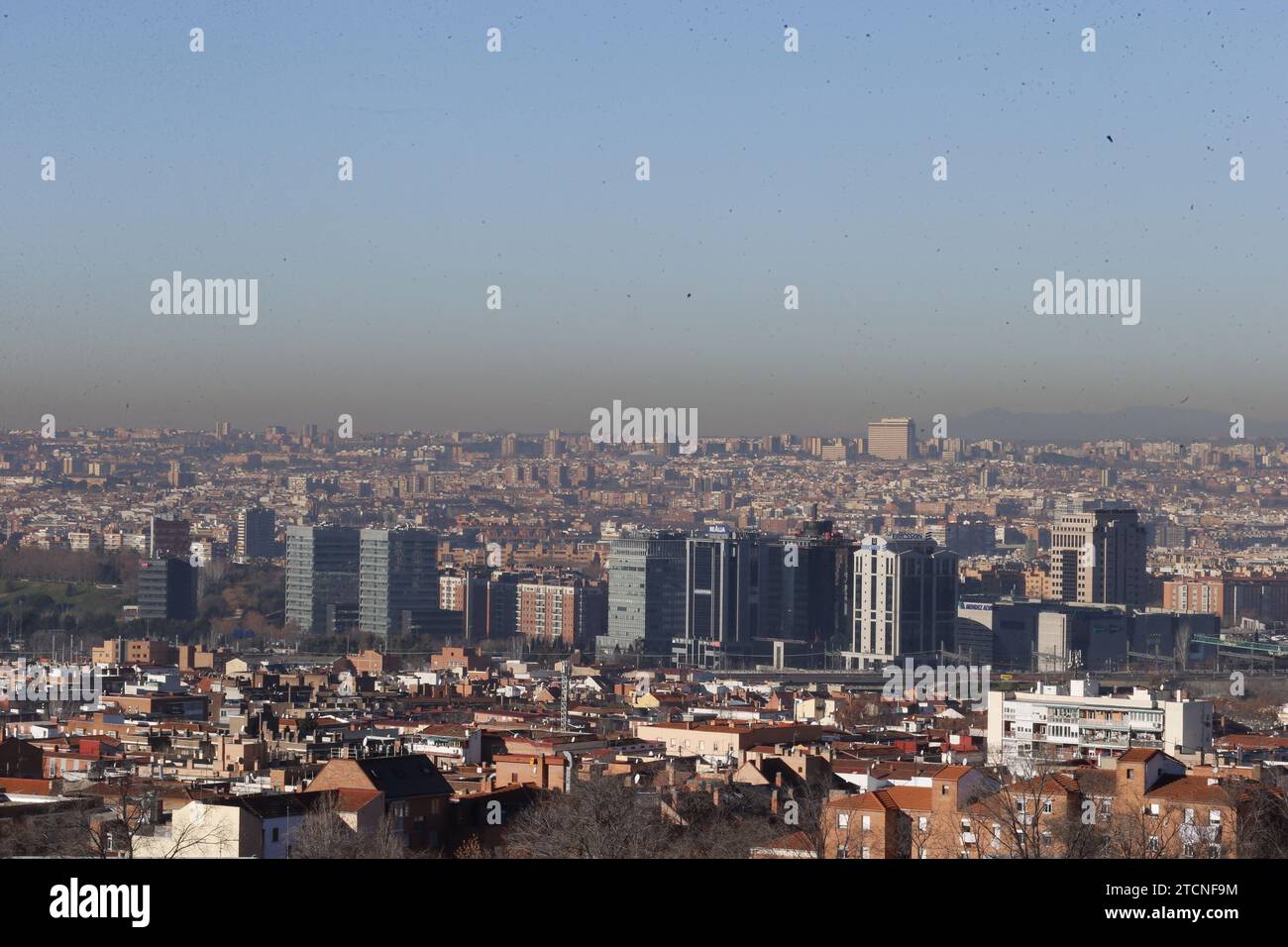 Madrid, 01.09.2017. Geringe Verschmutzung heute in Madrid. Foto: Jaime García ARCHDC. Quelle: Album / Archivo ABC / Jaime García Stockfoto