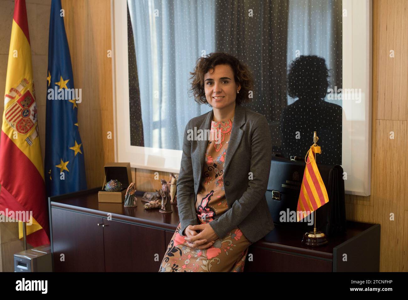 Madrid, 22.12.2016. Interview mit Dolors Montserrat, Minister für Gesundheit, Soziales und Gleichstellung. Foto: Matias Nieto ARCHDC. Quelle: Album / Archivo ABC / Matías Nieto Koenig Stockfoto