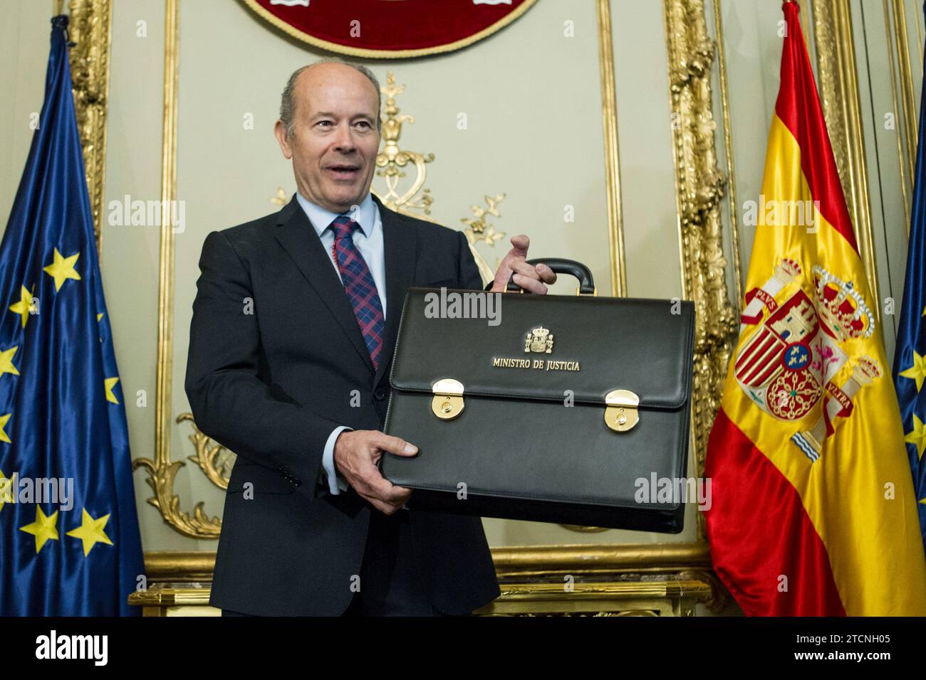 Madrid, 13.01.2019. Juan Carlos Campo, neuer Justizminister. Foto: Isabel Permuy. Archdc. Quelle: Album / Archivo ABC / Isabel B Permuy Stockfoto