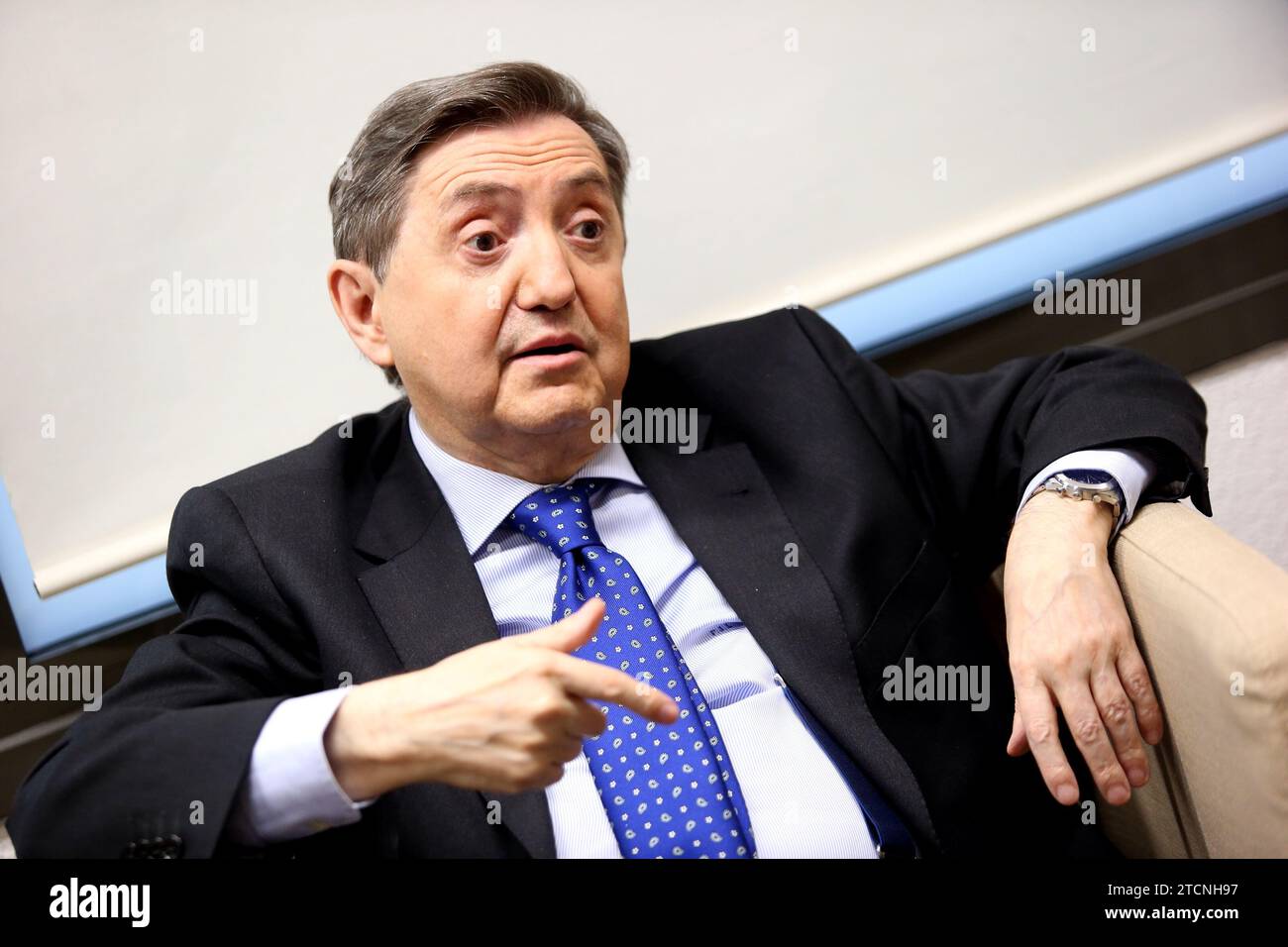 Madrid, 26.11.2020. Interview Mit Federico Jiménez Losantos. Foto: Ernesto Agudo. Archdc. Quelle: Album/Archivo ABC/Ernesto Agudo Stockfoto