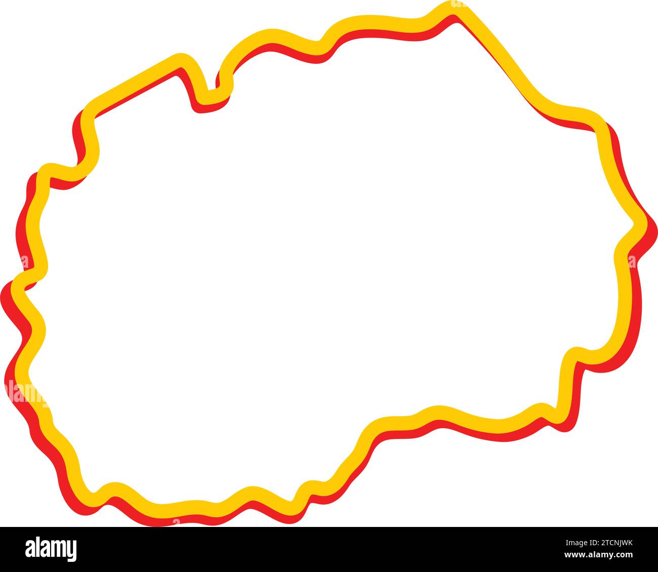 mazedonien Karte Symbol Vektor Illustration Design Stock Vektor