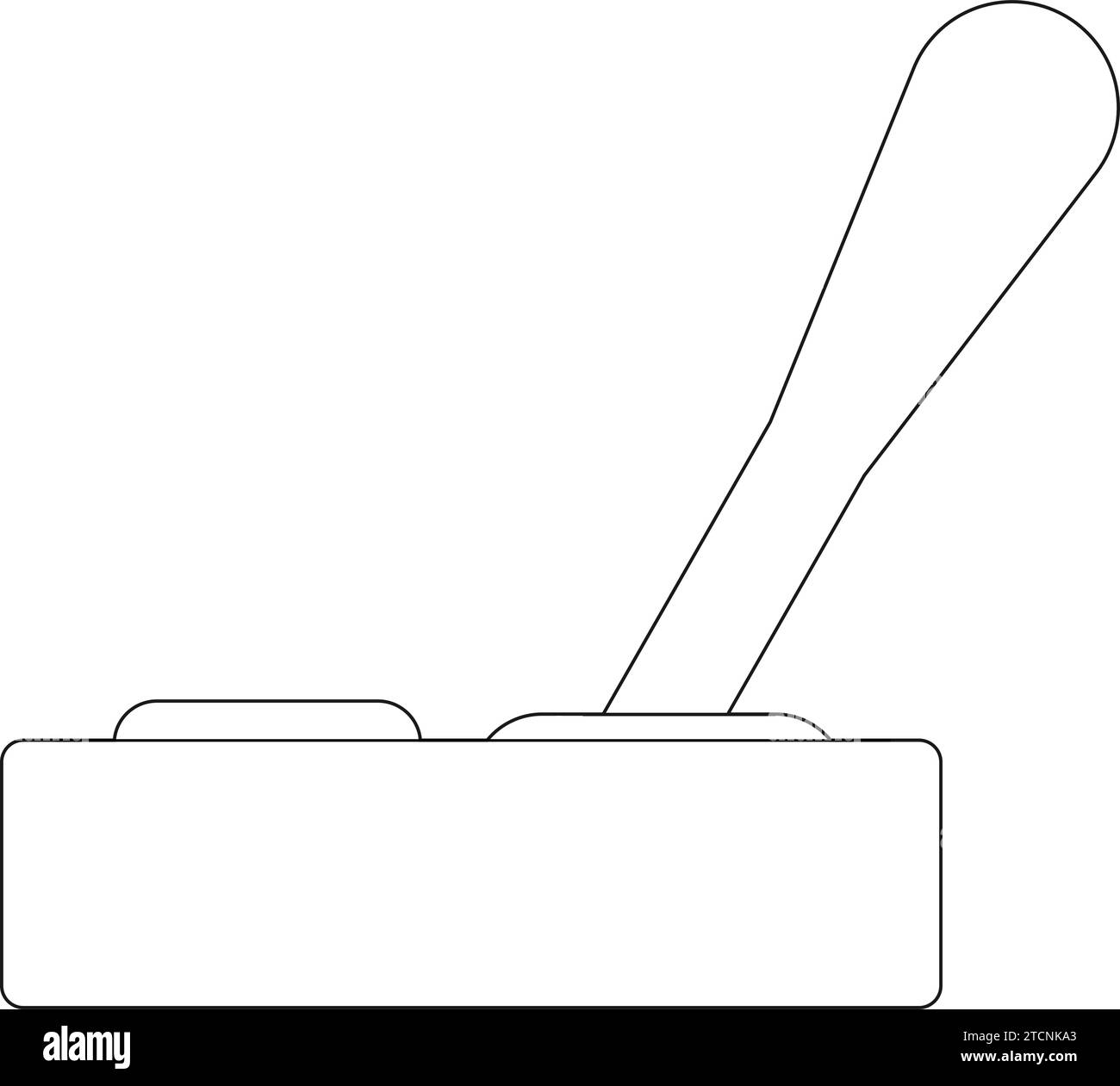 Vorlage für die Darstellung des Joy-Stick-Symbols im Vektordesign Stock Vektor