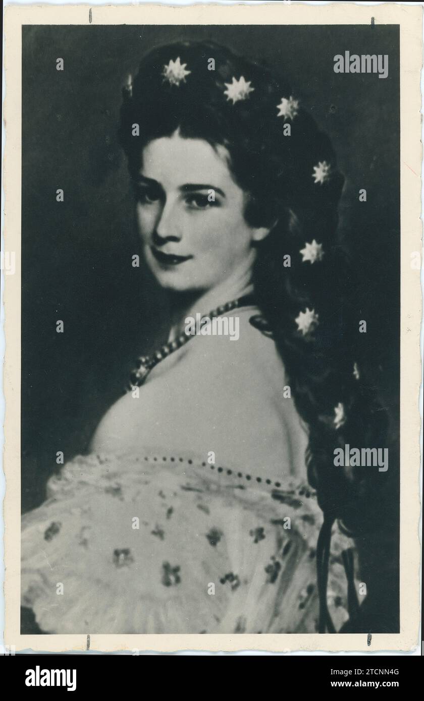 01/01/1864. Kaiserin Elisabeth von Österreich 'Sissi'. Quelle: Album/Archivo ABC Stockfoto