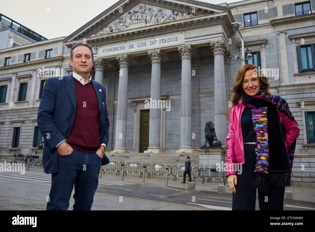 Madrid, 27.11.2020. Interviews mit María Teresa Jiménez-Becerril, PP-Abgeordneter für Sevilla im Kongress der Abgeordneten und Schwester von Alberto Jiménez-Becerril, ermordet von der ETA, und Daniel Portero, Sohn des Magistrats Luis Portero, ermordet von der ETA, Präsident für würde und Gerechtigkeit. Foto: Guillermo Navarro. ARCHDC. Quelle: Album / Archivo ABC / Guillermo Navarro Stockfoto