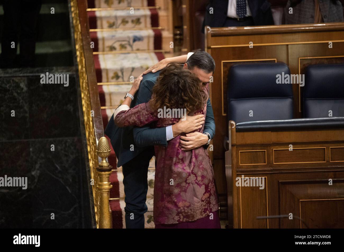 Madrid, 24.11.2022. Der Präsident der Regierung, Pedro Sánchez, nimmt an der Abstimmung über die Genehmigung der allgemeinen Staatshaushalte 2023 Teil. Foto: Ángel de Antonio. ARCHDC. Quelle: Album / Archivo ABC / Ángel de Antonio Stockfoto