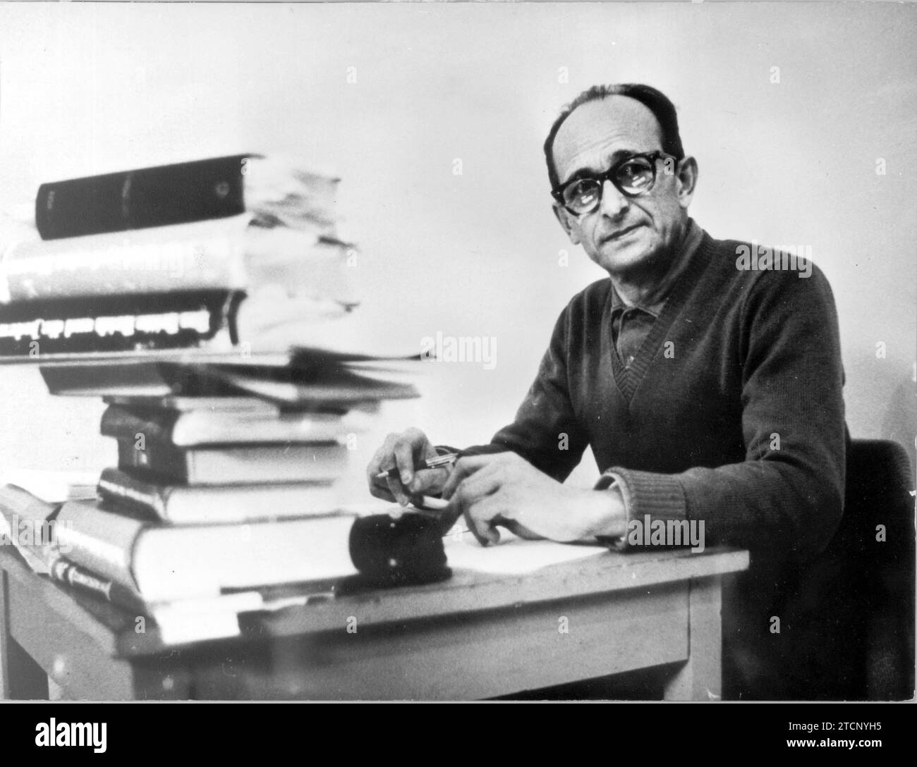 12/31/1949. Ein Bild von Adolf Eichmann. Quelle: Album / Archivo ABC / Fotofiel Stockfoto