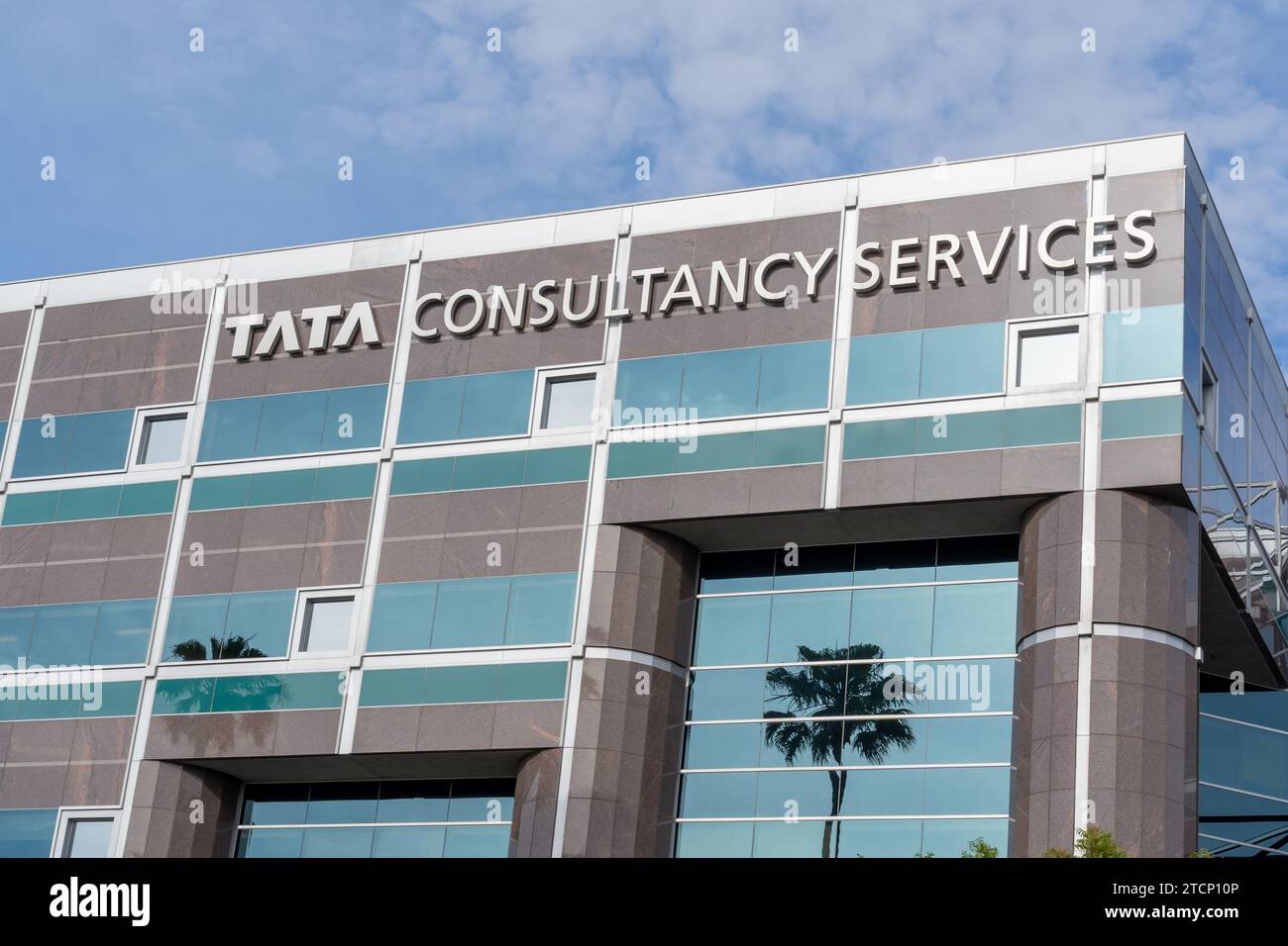 Tata Consultancy Services Bürogebäude in Santa Clara, Kalifornien, USA Stockfoto