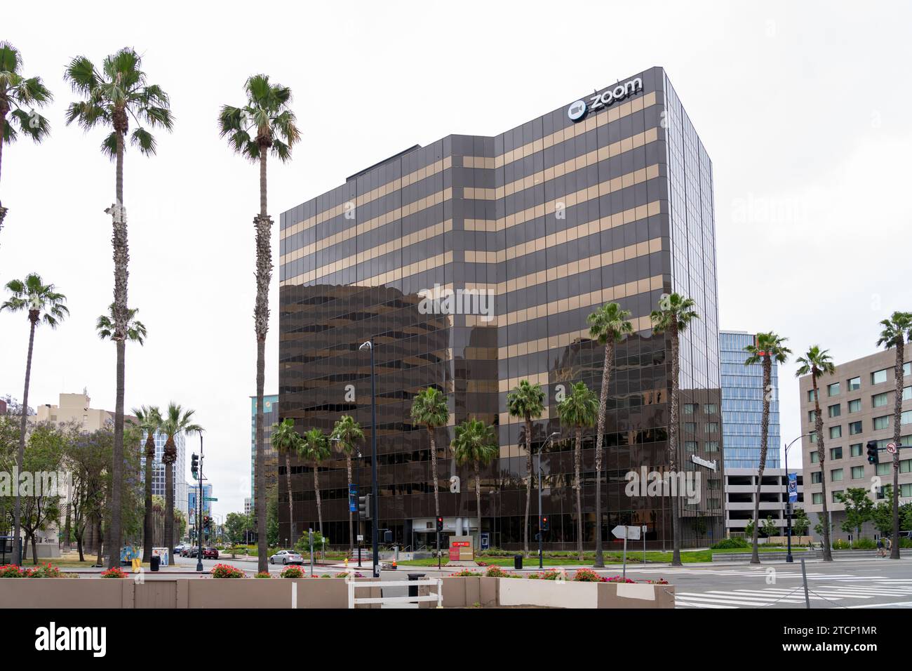 Zoom Hauptsitz in San Jose, Kalifornien, USA - 10. Juni 2023. Zoom Video Communications, Inc. Ist eine US-amerikanische Kommunikationsgesellschaft Stockfoto