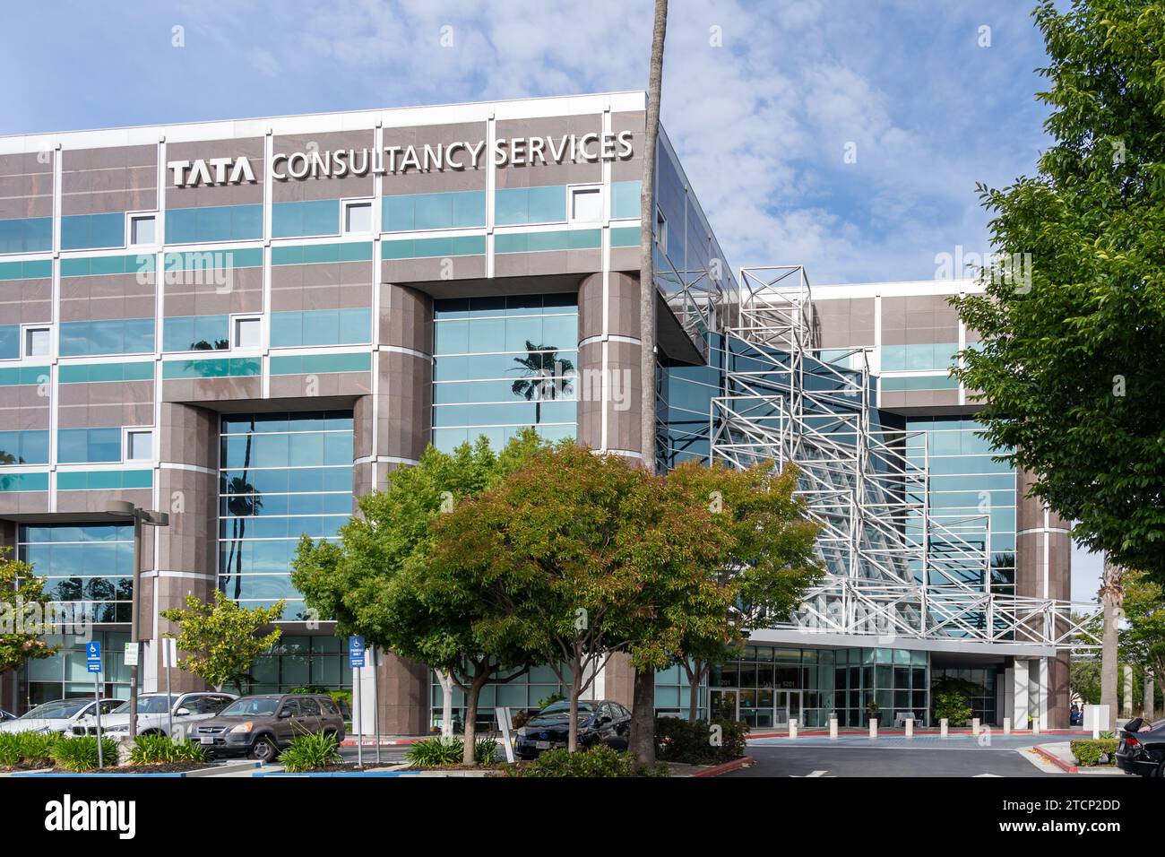Tata Consultancy Services Bürogebäude in Santa Clara, Kalifornien, USA Stockfoto