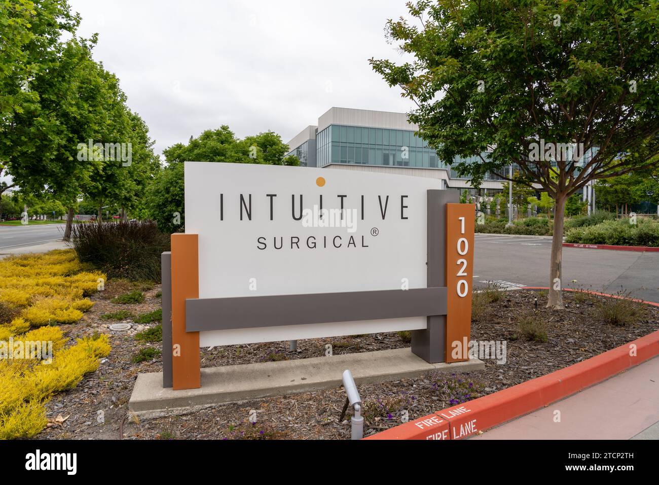 Intuitive Chirurgische Zentrale in Sunnyvale, Kalifornien, USA Stockfoto