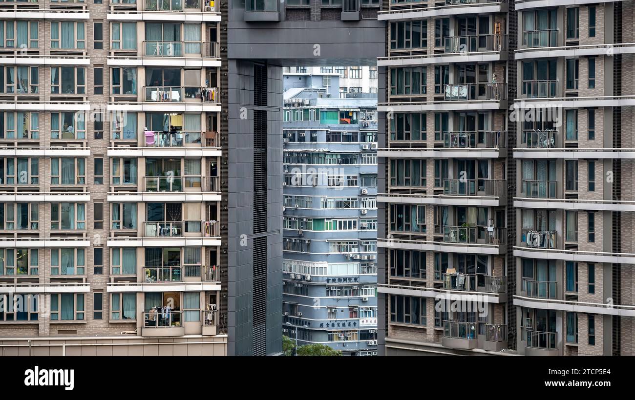 Hochhaushotel, Hongkong, China. Stockfoto