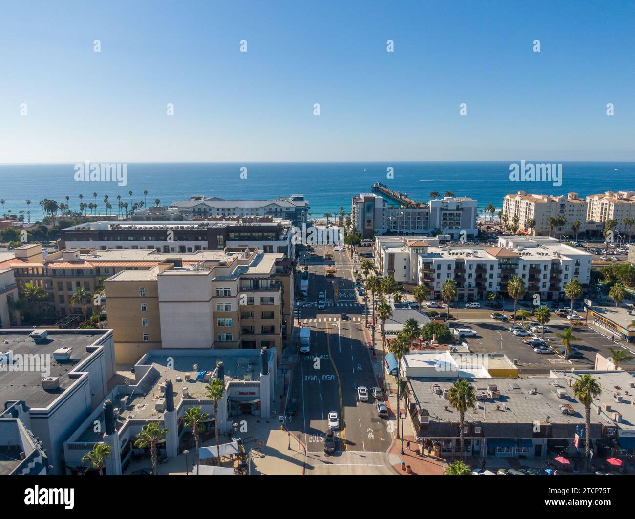 Drohnenbilder von Oceanside und carlsbad california Stockfoto
