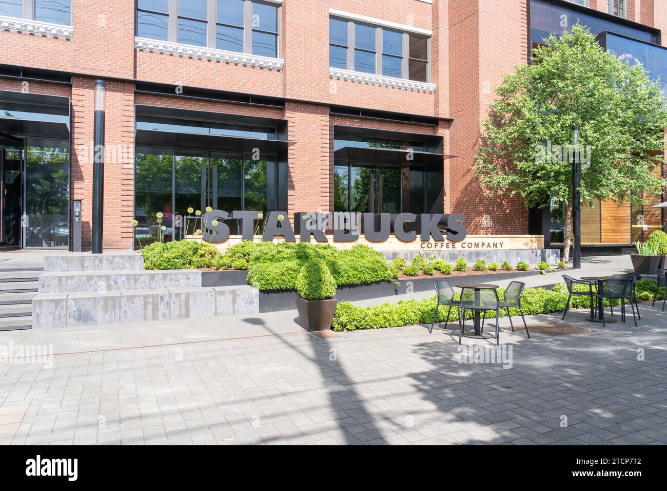 Starbucks Hauptsitz in Seattle, Washington, USA Stockfoto