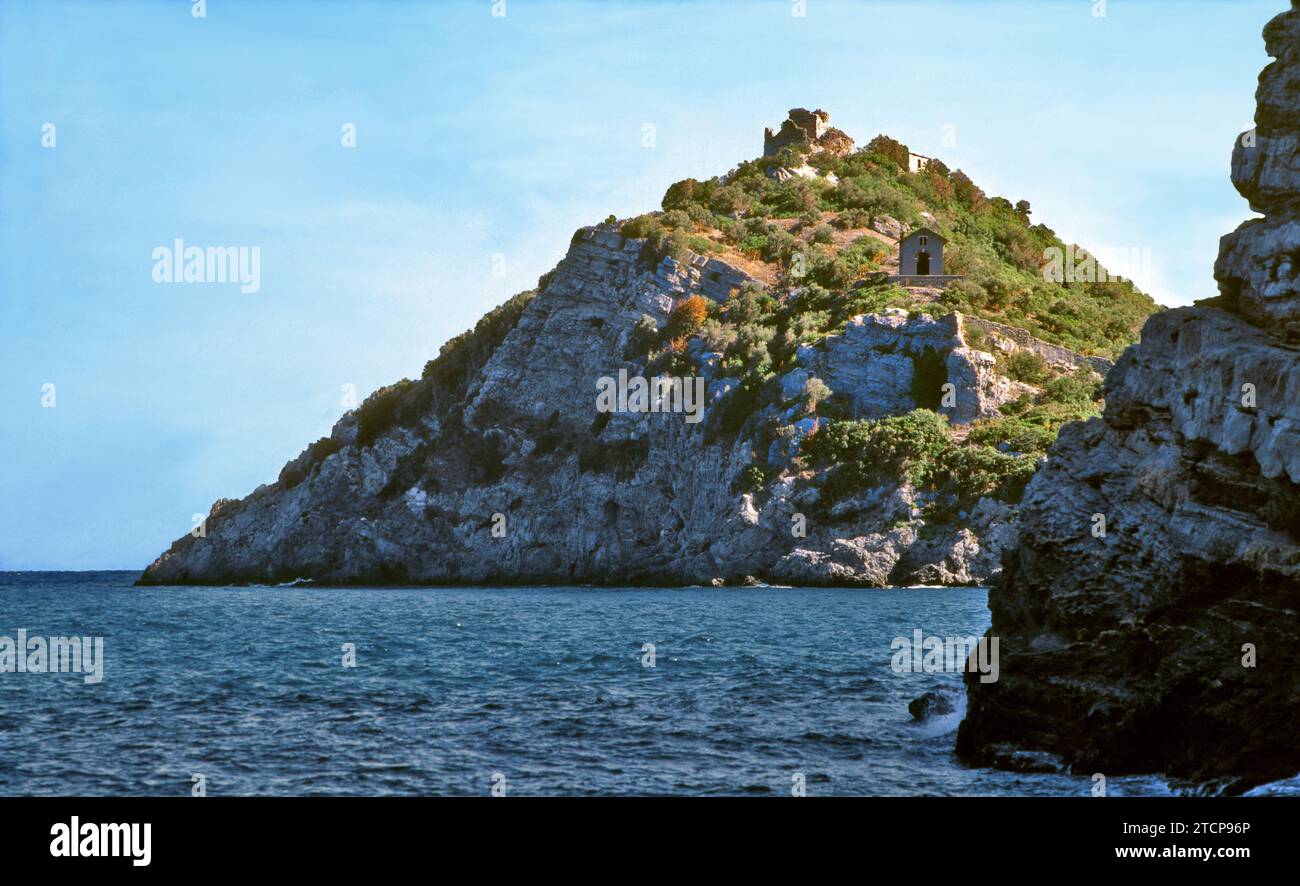 Savona.Bergeggi (Insel). Stockfoto